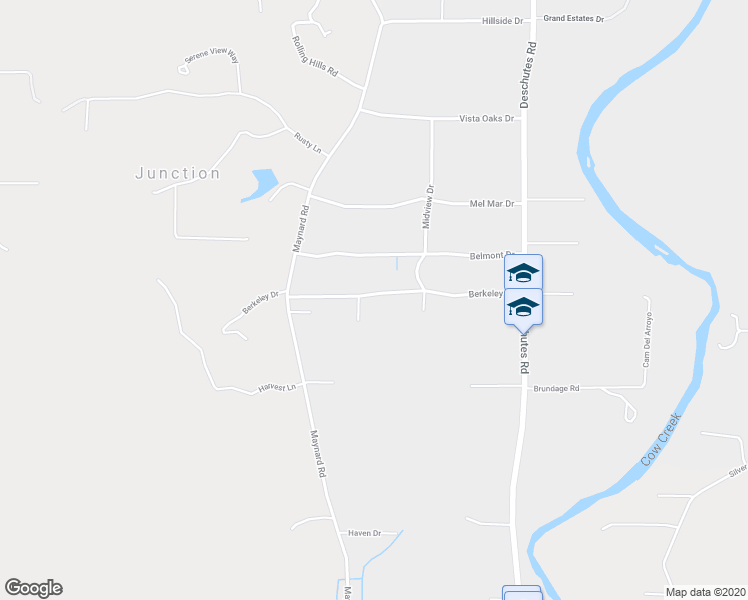 map of restaurants, bars, coffee shops, grocery stores, and more near 21837 Berkeley Drive in Palo Cedro