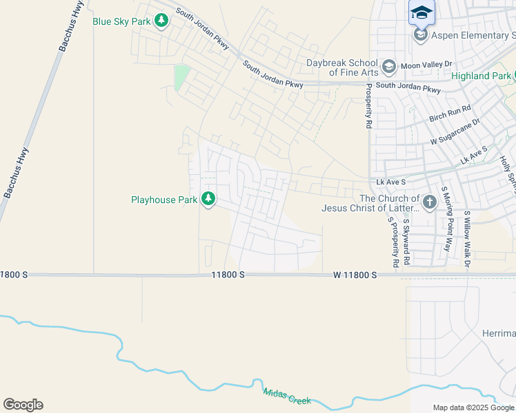 map of restaurants, bars, coffee shops, grocery stores, and more near 11619 Silver Pond Drive in South Jordan