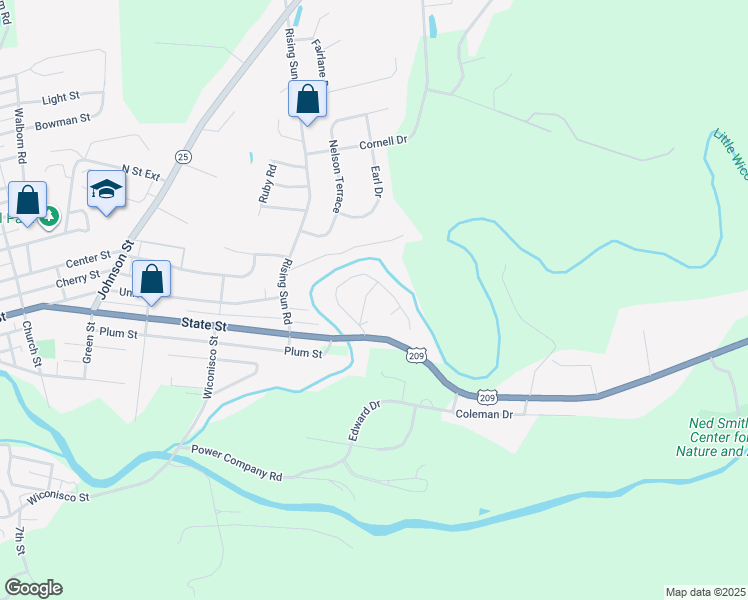 map of restaurants, bars, coffee shops, grocery stores, and more near 138 Park St in Millersburg
