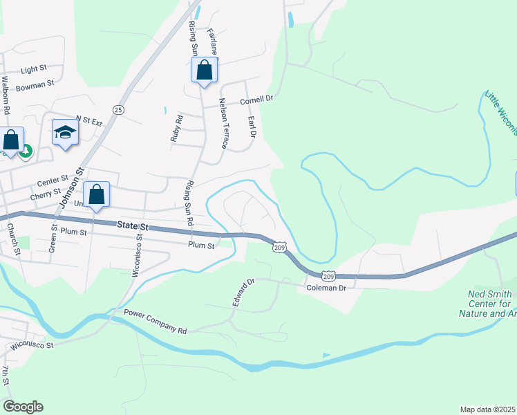 map of restaurants, bars, coffee shops, grocery stores, and more near 138 Park Street in Millersburg