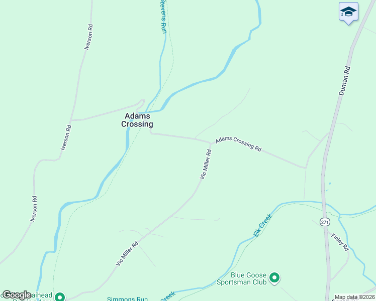 map of restaurants, bars, coffee shops, grocery stores, and more near 395 Adams Crossing Road in Ebensburg