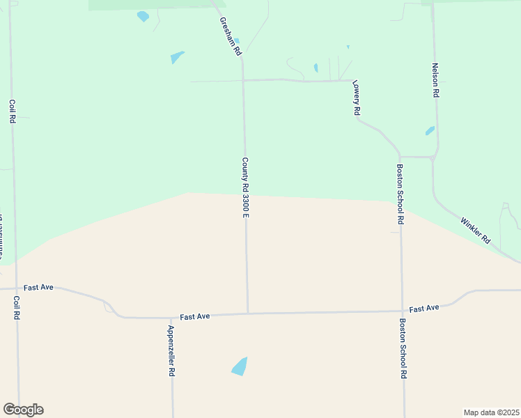 map of restaurants, bars, coffee shops, grocery stores, and more near 14834 Gresham Road in Mackinaw