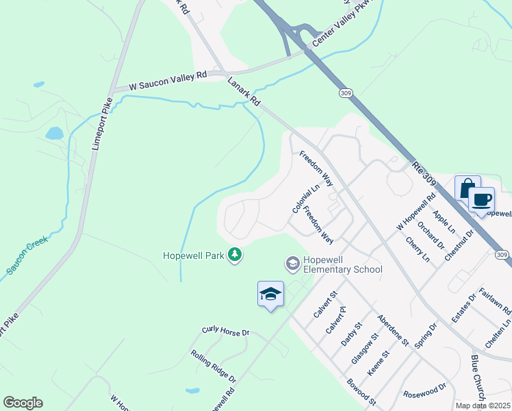 map of restaurants, bars, coffee shops, grocery stores, and more near 4670 Allegiant Street in Lehigh County