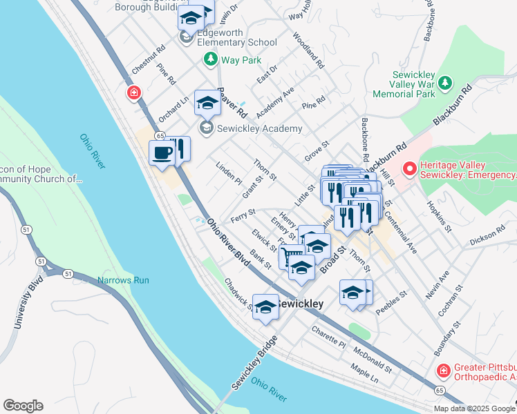 321 Ferry Street, Sewickley PA Walk Score