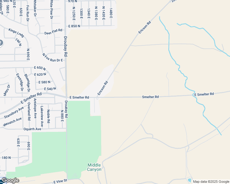 map of restaurants, bars, coffee shops, grocery stores, and more near 566 Ericson Road in Tooele