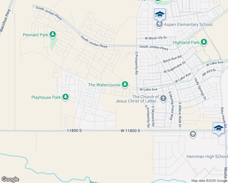 map of restaurants, bars, coffee shops, grocery stores, and more near 11568 South Flying Fish Drive in South Jordan