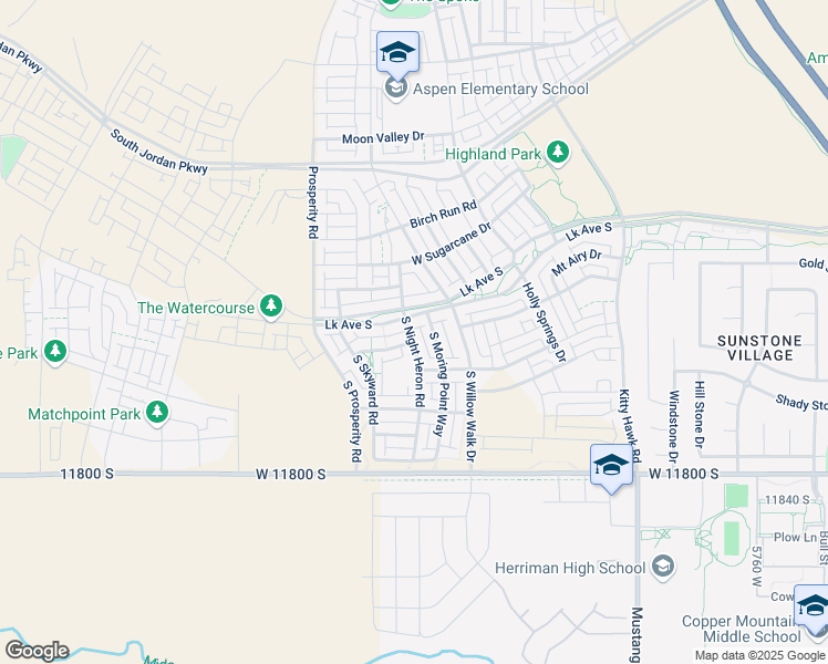 map of restaurants, bars, coffee shops, grocery stores, and more near 11569 South Night Heron Road in South Jordan