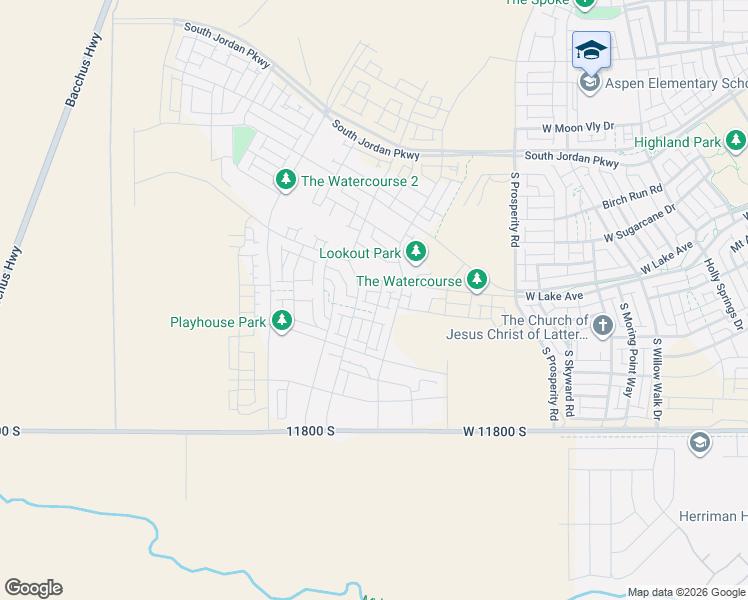 map of restaurants, bars, coffee shops, grocery stores, and more near 11564 Dorian Drive in South Jordan