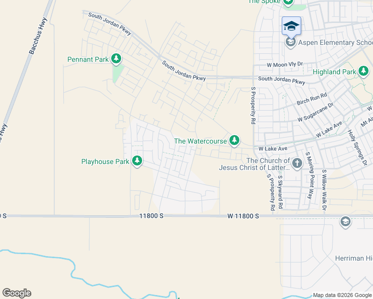 map of restaurants, bars, coffee shops, grocery stores, and more near 6800 11800 South in Herriman