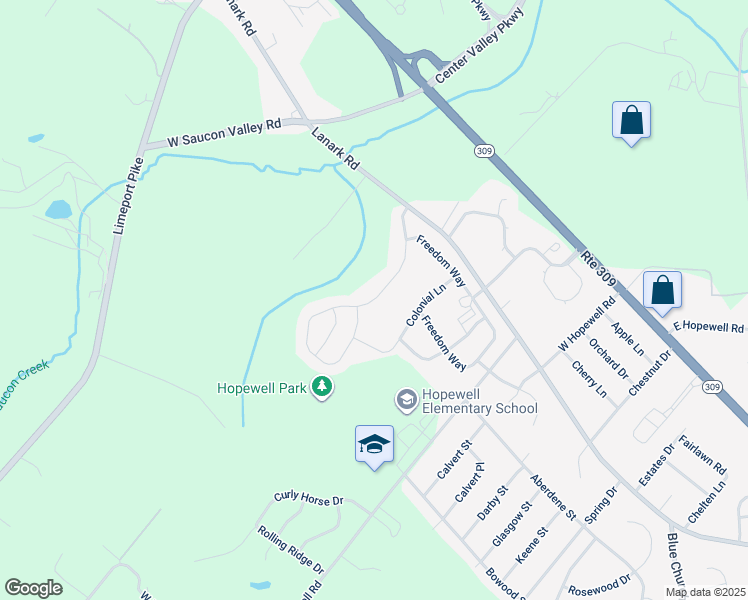 map of restaurants, bars, coffee shops, grocery stores, and more near 4469 Allegiant Street in Lehigh County
