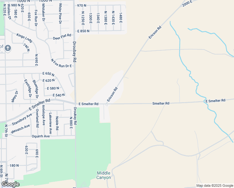 map of restaurants, bars, coffee shops, grocery stores, and more near 566 Ericson Road in Tooele