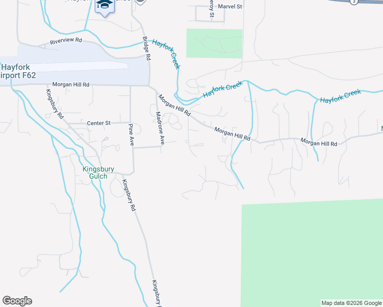 map of restaurants, bars, coffee shops, grocery stores, and more near 151 Locust Street in Hayfork