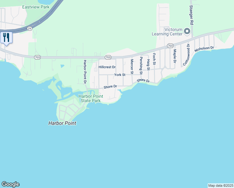 map of restaurants, bars, coffee shops, grocery stores, and more near 322 Leisure Lane in Celina