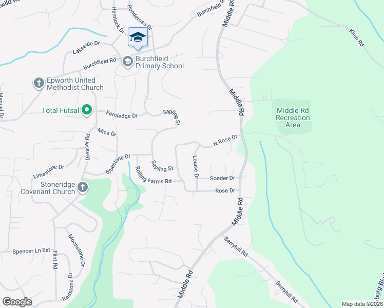 map of restaurants, bars, coffee shops, grocery stores, and more near 2013 Louise Drive in Glenshaw