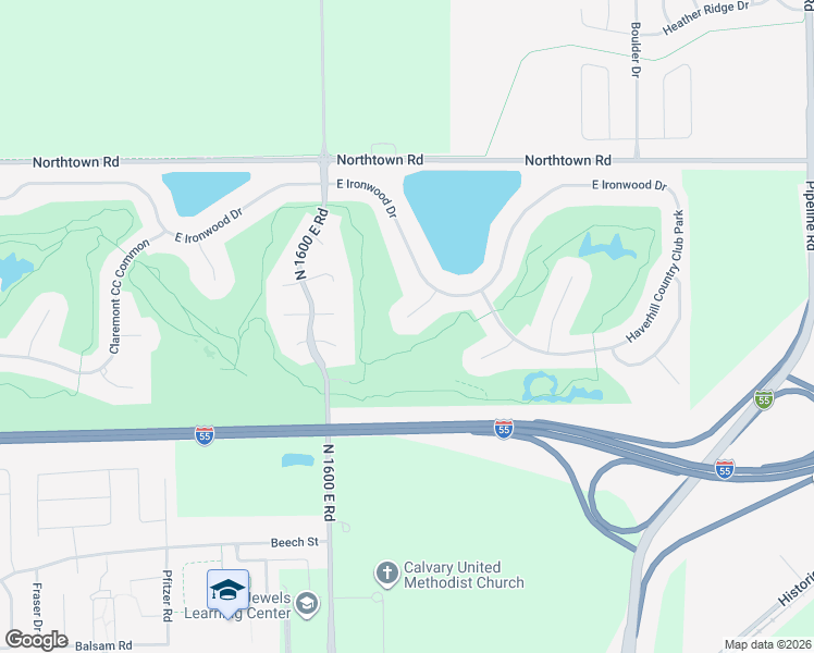map of restaurants, bars, coffee shops, grocery stores, and more near 1902 Quail Run CC Court in Normal
