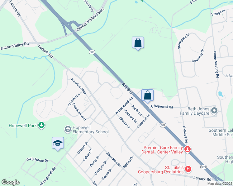 map of restaurants, bars, coffee shops, grocery stores, and more near 4539 1/2 Jasmine Drive in Lehigh County