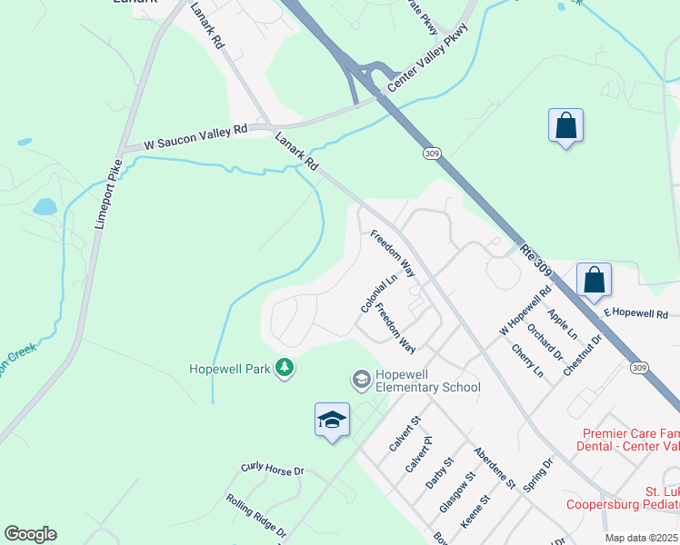 map of restaurants, bars, coffee shops, grocery stores, and more near 4395 Allegiant Street in Lehigh County