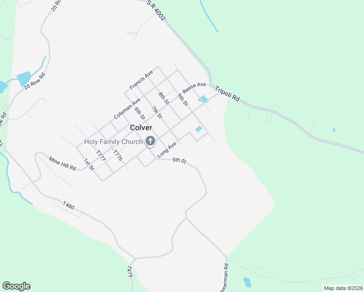 map of restaurants, bars, coffee shops, grocery stores, and more near 787 7th Street in Colver