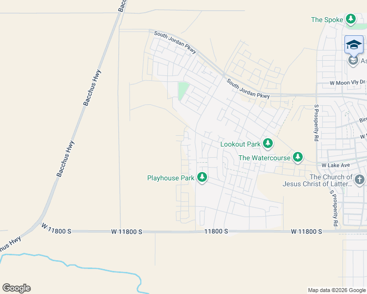 map of restaurants, bars, coffee shops, grocery stores, and more near 11800 South in South Jordan