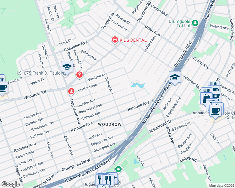 map of restaurants, bars, coffee shops, grocery stores, and more near 462 Sheldon Avenue in Staten Island