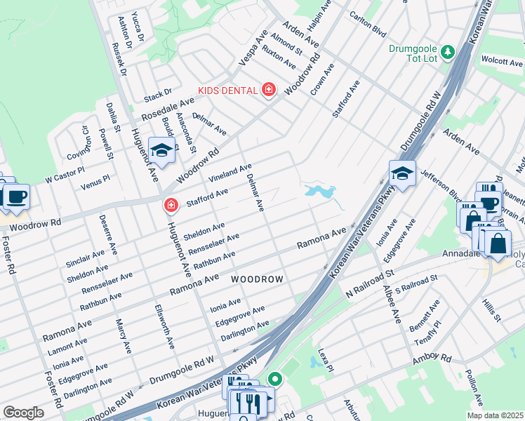 map of restaurants, bars, coffee shops, grocery stores, and more near 482 Sheldon Avenue in Staten Island