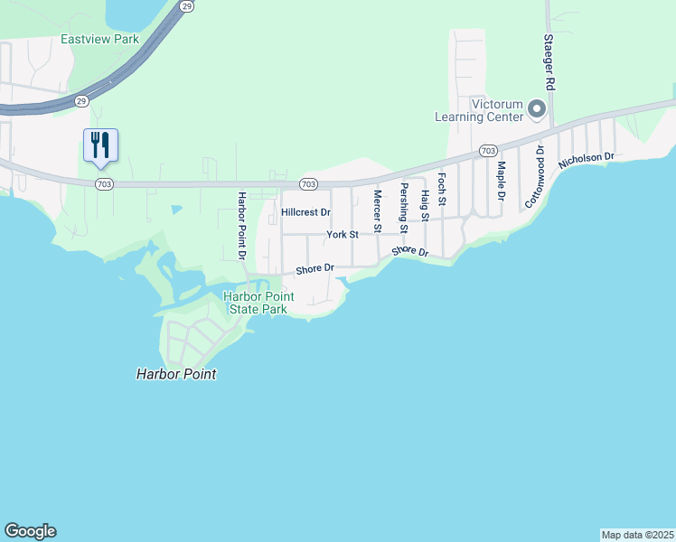 map of restaurants, bars, coffee shops, grocery stores, and more near 322 Leisure Lane in Celina