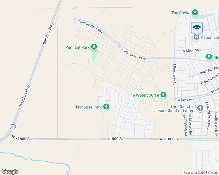 map of restaurants, bars, coffee shops, grocery stores, and more near 11509 Yvette Lane in South Jordan