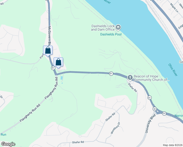 map of restaurants, bars, coffee shops, grocery stores, and more near 1170 Stoops Ferry Road in Coraopolis