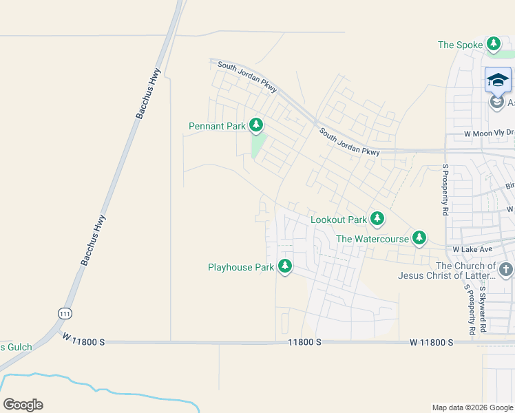 map of restaurants, bars, coffee shops, grocery stores, and more near 11800 South in South Jordan