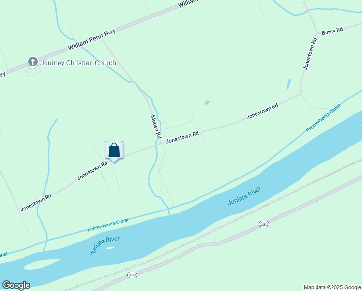 map of restaurants, bars, coffee shops, grocery stores, and more near 1484 Jonestown Road in Thompsontown