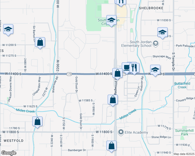 map of restaurants, bars, coffee shops, grocery stores, and more near 11423 Polo Club Court in South Jordan
