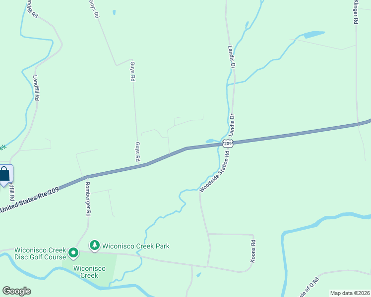 map of restaurants, bars, coffee shops, grocery stores, and more near 2022 U.S. 209 in Millersburg