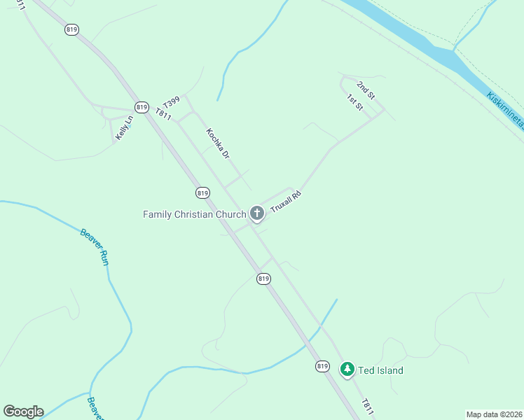 map of restaurants, bars, coffee shops, grocery stores, and more near 123 Truxall Road in Apollo