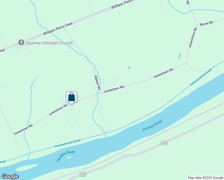 map of restaurants, bars, coffee shops, grocery stores, and more near 1484 Jonestown Road in Thompsontown