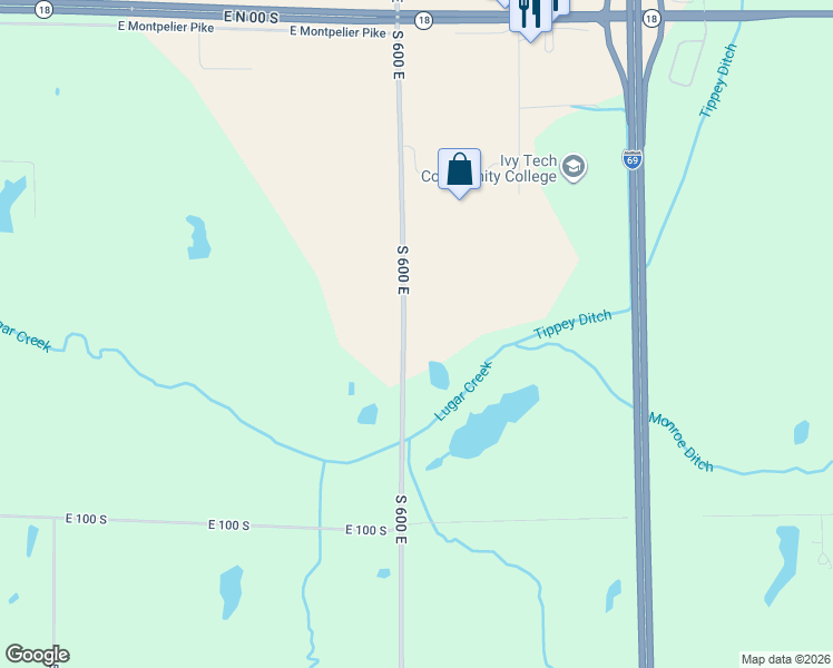 map of restaurants, bars, coffee shops, grocery stores, and more near 715 South 600 East in Marion