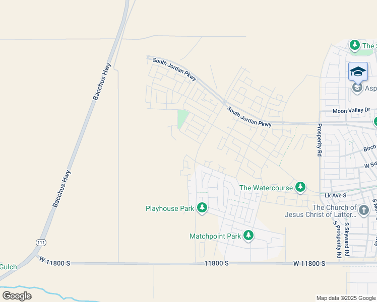 map of restaurants, bars, coffee shops, grocery stores, and more near 6974 West Lake Avenue in South Jordan