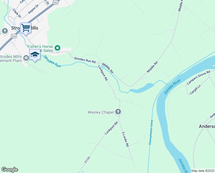 map of restaurants, bars, coffee shops, grocery stores, and more near 1849 Lockport Road in Lewistown