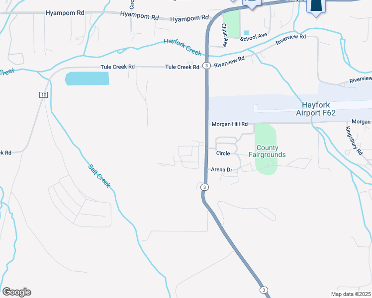 map of restaurants, bars, coffee shops, grocery stores, and more near 80 Talco Way in Hayfork