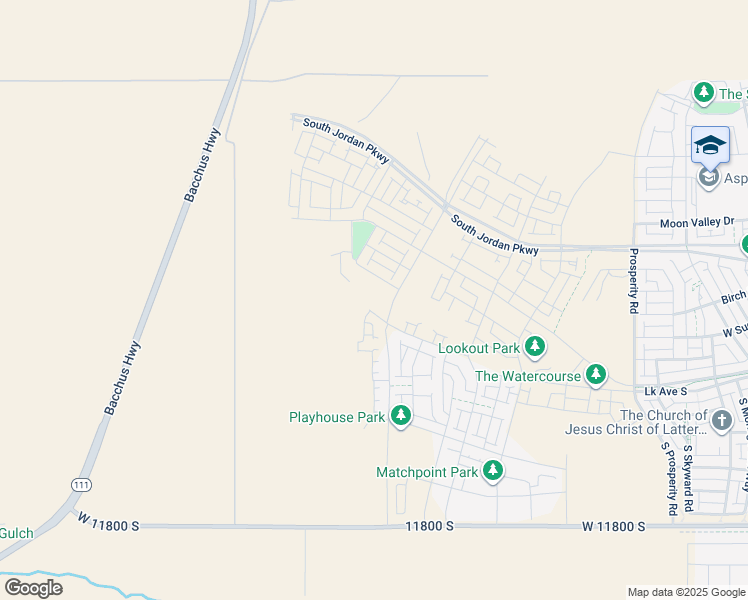 map of restaurants, bars, coffee shops, grocery stores, and more near 6976 West Lake Avenue in South Jordan