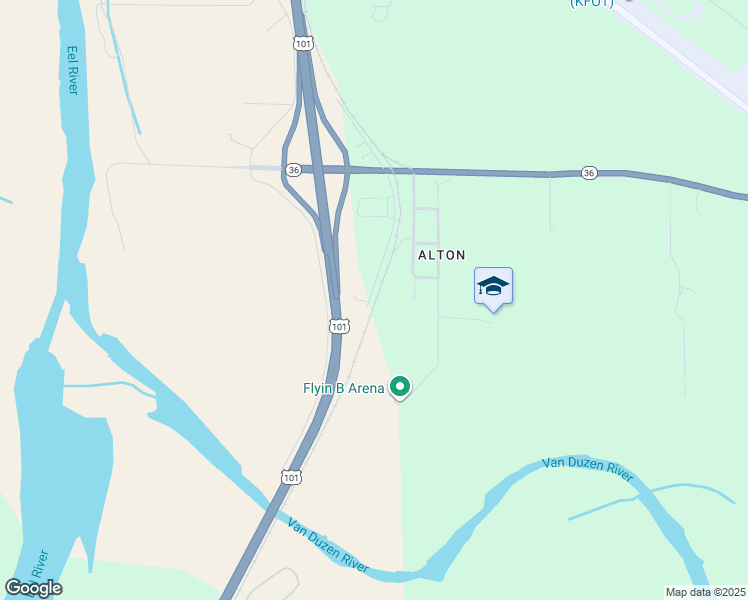 map of restaurants, bars, coffee shops, grocery stores, and more near 2900 Old State Highway in Fortuna