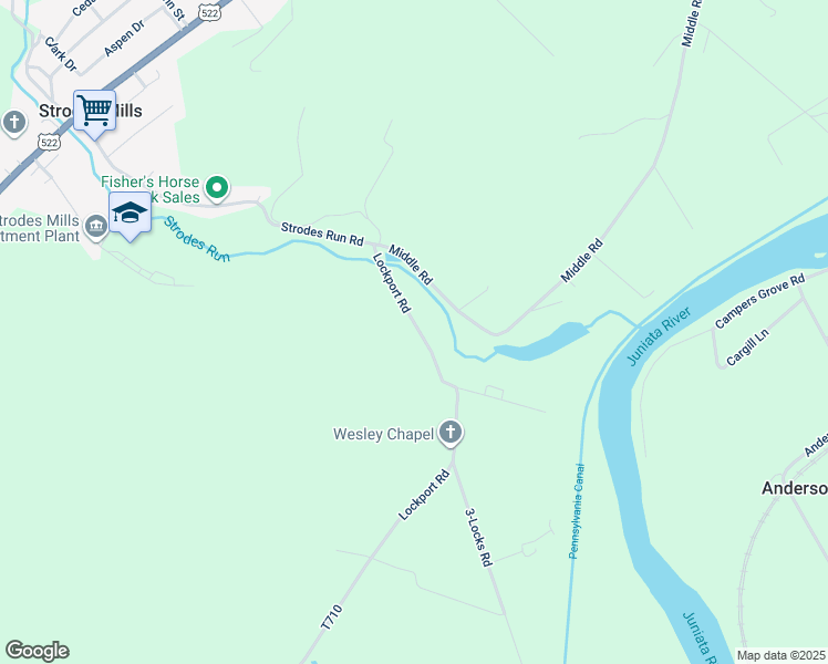 map of restaurants, bars, coffee shops, grocery stores, and more near 1849 Lockport Road in Lewistown