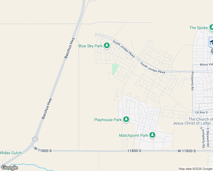 map of restaurants, bars, coffee shops, grocery stores, and more near 11383 South Easy Bee Road in South Jordan