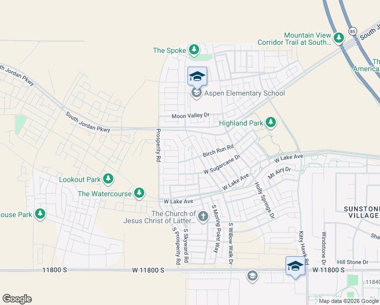 map of restaurants, bars, coffee shops, grocery stores, and more near 11357 South Willow Walk Drive in South Jordan