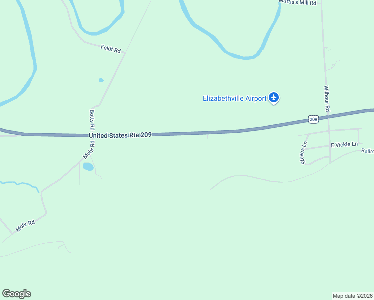 map of restaurants, bars, coffee shops, grocery stores, and more near 3591 U.S. 209 in Elizabethville
