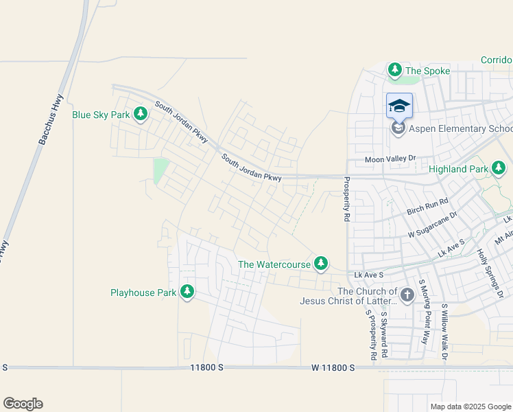 map of restaurants, bars, coffee shops, grocery stores, and more near 6738 West Docksider Drive in South Jordan