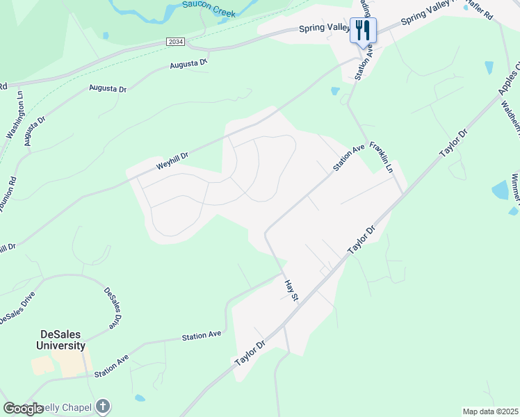 map of restaurants, bars, coffee shops, grocery stores, and more near 6507 Fox Glove Lane in Lehigh County