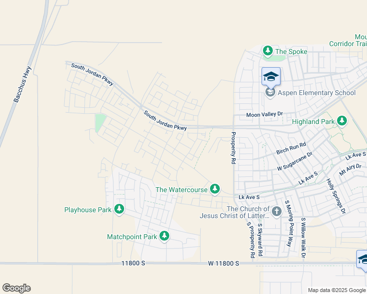 map of restaurants, bars, coffee shops, grocery stores, and more near 11369 South Offshore Way in South Jordan