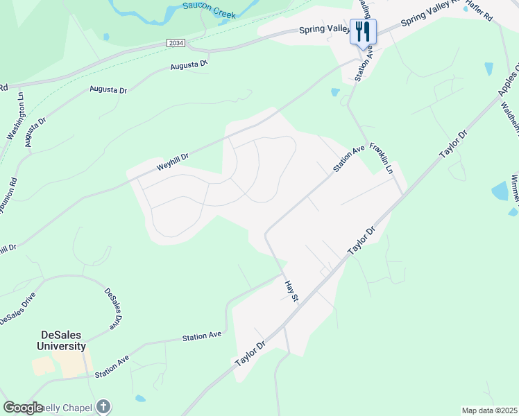 map of restaurants, bars, coffee shops, grocery stores, and more near 6507 Fox Glove Lane in Lehigh County