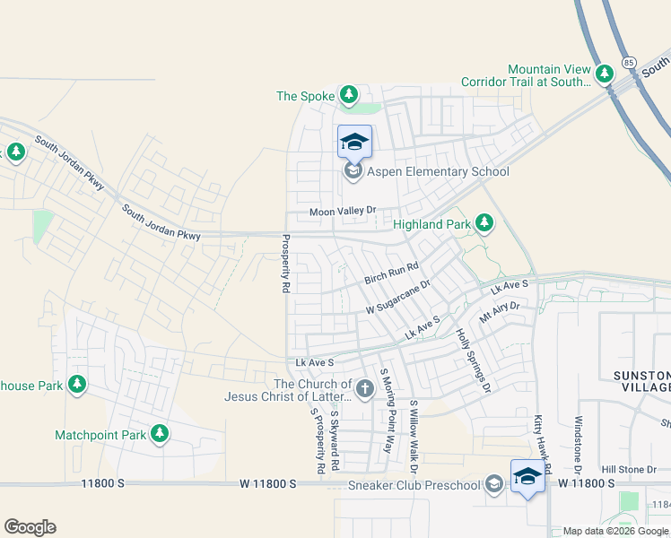 map of restaurants, bars, coffee shops, grocery stores, and more near 11362 South Willow Walk Drive in South Jordan