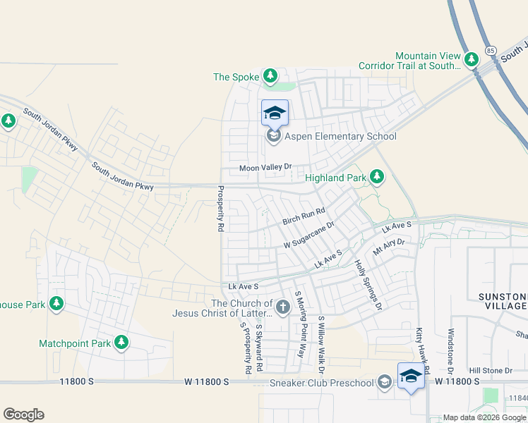 map of restaurants, bars, coffee shops, grocery stores, and more near 11362 South Willow Walk Drive in South Jordan